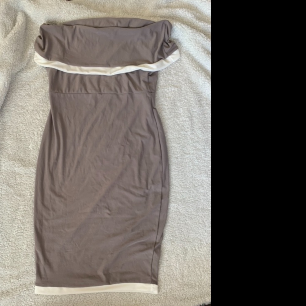 Boohoo off the shoulder dress